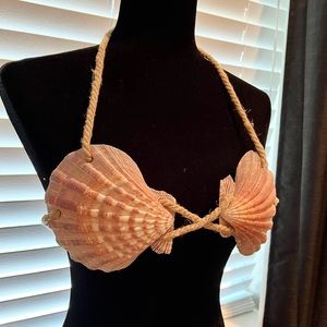 Real Mermaid Authentic Seashell Bra Top, handmade cosplay